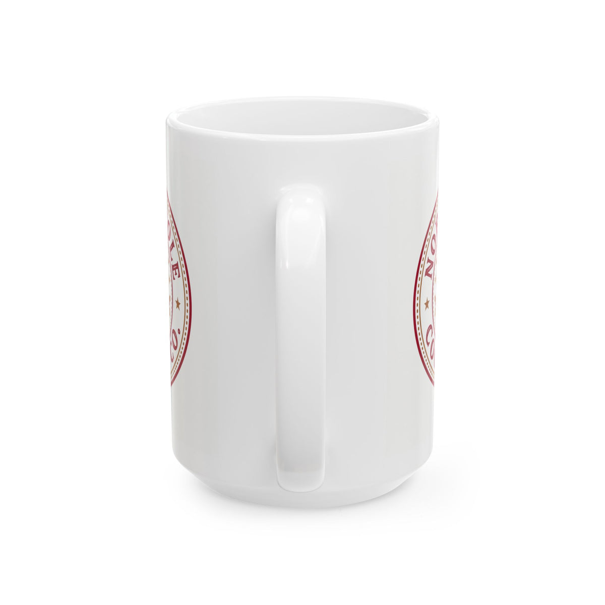 North Pole Cookie Co. Christmas Mug, 15 oz Ceramic Gingerbread Design