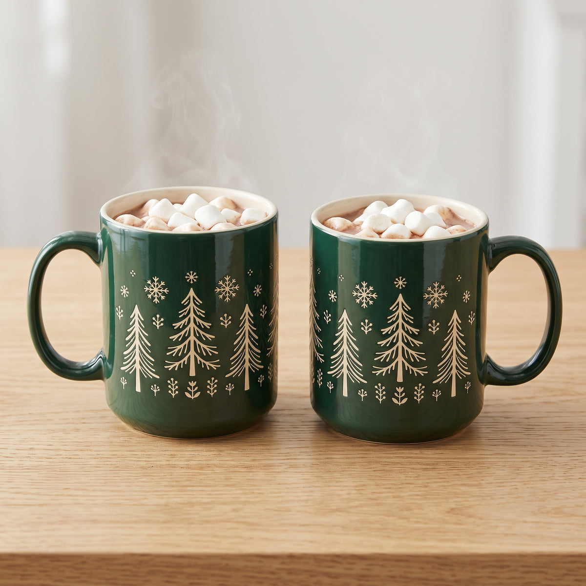 The Nordic Hygge Holiday Gift Set | Ultra-Plush Sherpa Blanket & 2 Cocoa Mugs Bundle